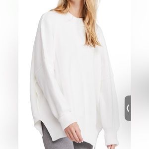 Free People Easy Street Tunic in Painted White XL